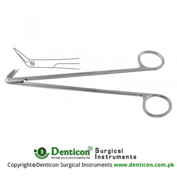 Diethrich-Potts Vascular Scissor Angled 45° - Ultra Delicate Blade Stainless Steel, 18 cm - 7"